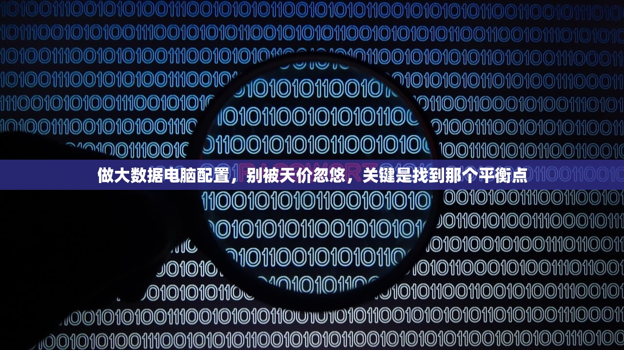 做大数据电脑配置,别被天价忽悠,关键是找到那个平衡点 做大数据电脑配置,别被天价忽悠,关键是找到那个平衡点